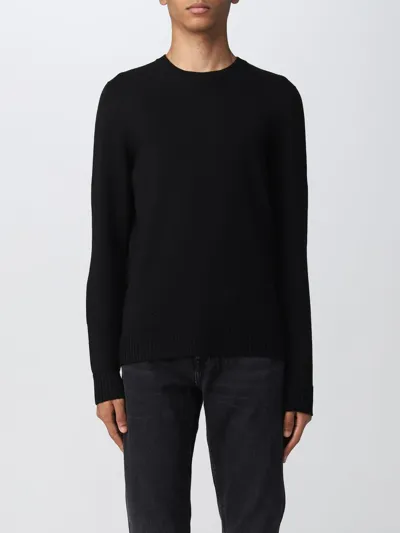 Drumohr Black Merino Wool Jumper