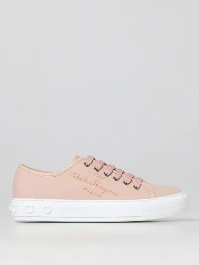 Ferragamo Women's Shoes Trainers Sneakers In Pink