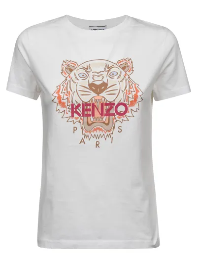 Kenzo Tiger T-shirt In White