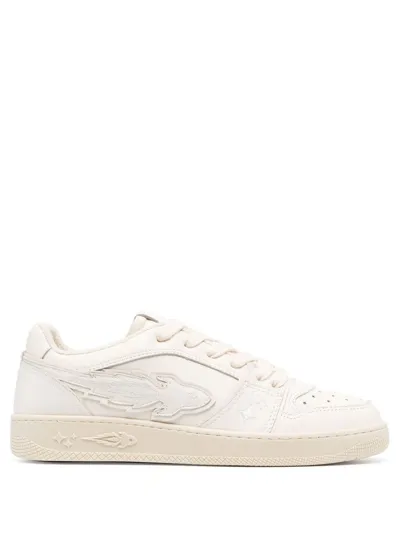 Enterprise Japan Milk Leather Ej Rocket Low-top Sneakers In White