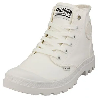 Pre-owned Palladium Pampa Hi Mono Damen White Stiefel Mode - 38 Eu