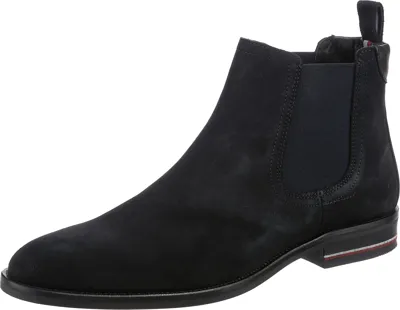 Pre-owned Tommy Hilfiger Neu  Chelsea Boots 25999414 Für Herren Dunkelblau