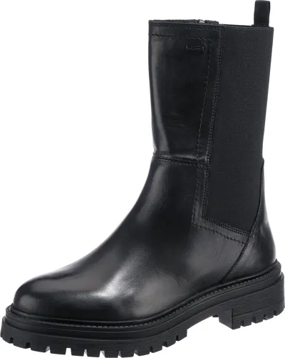 Pre-owned Geox Neu  D Iridea B Abx B Chelsea Boots 25721536 Für Damen Schwarz