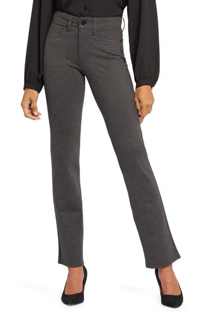 Nydj Sculpt-her™ Marilyn Straight Leg Pants In Charcoal Heather