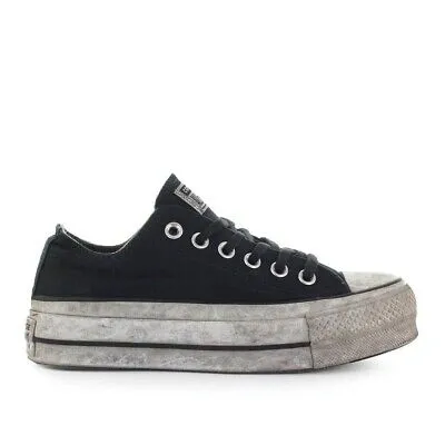 Pre-owned Converse Chuck Taylor All Star Smoked Schwarz Sneaker Damen