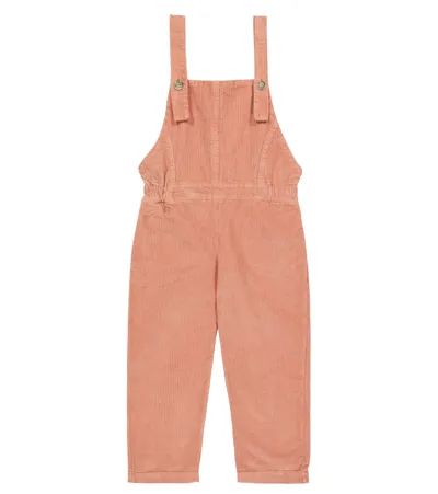 The New Society Kids' Zoe Corduroy Cotton Overalls In Petal