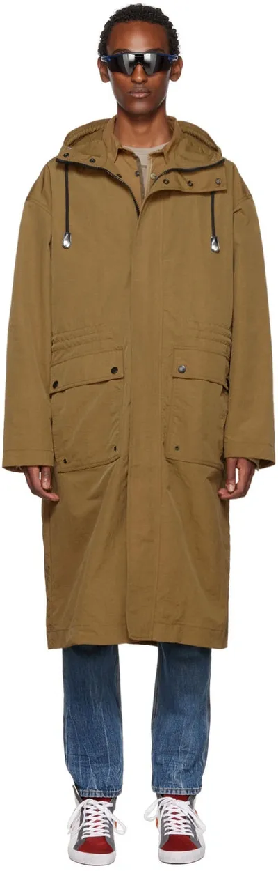 Diesel Tan J -arnulf-nw Coat In Green