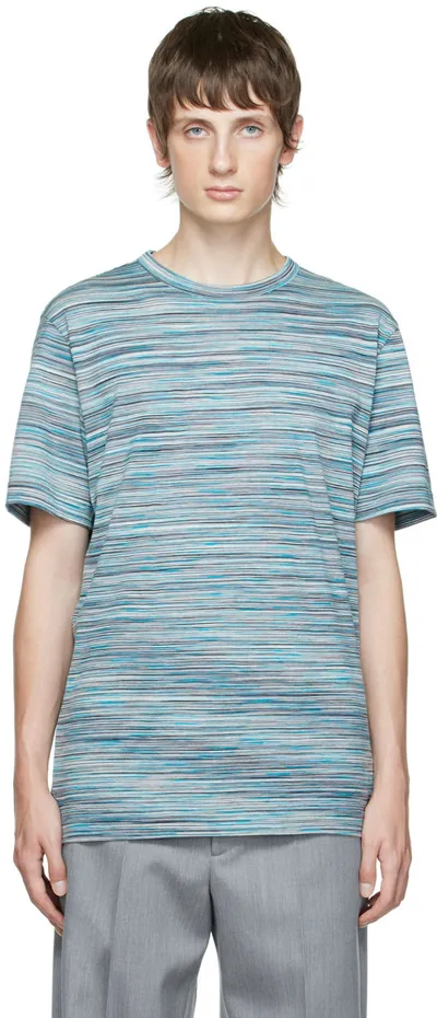 Missoni Blue Cotton T-shirt