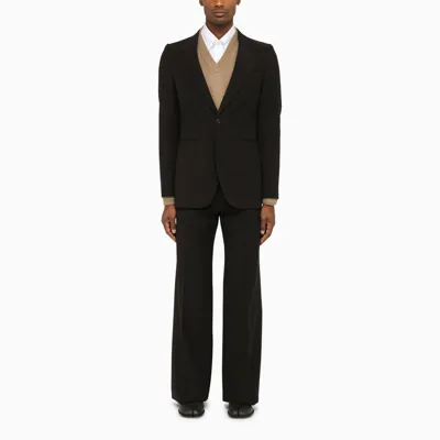 Maison Margiela Black Wool Blend Single-breasted Suit