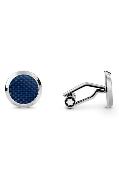 Montblanc Meisterstuck Cufflinks In Blue