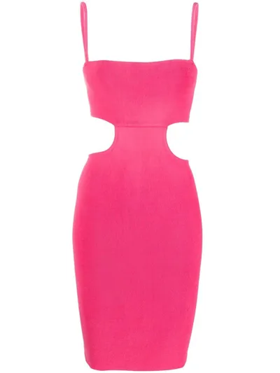 Hunza G Amelia Pink Cut-out Seersucker Dress