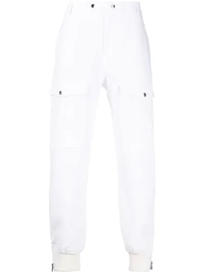 Alexander Mcqueen Tapered Cargo Trousers In Weiss