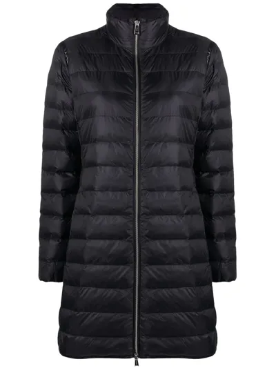 Polo Ralph Lauren Long Padded Coat In Black