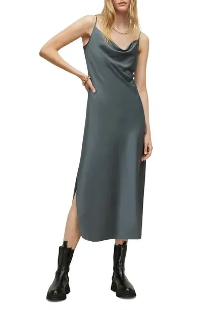 Allsaints Hadley Slipdress In Grey