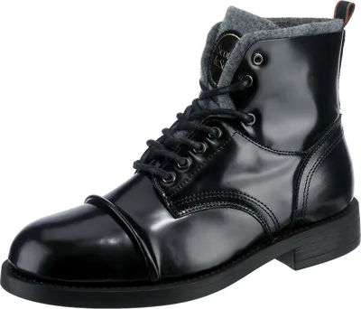 Pre-owned Scotch & Soda Neu  Coltan Schnürstiefeletten 20908015 Für Herren Schwarz