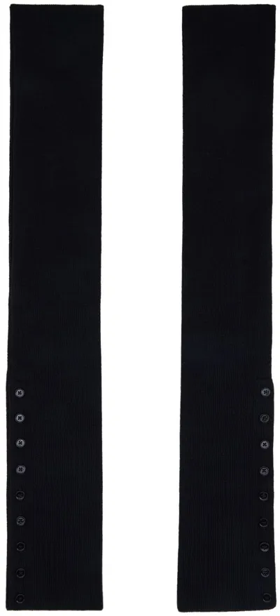 Lemaire Black Buttoned Leg Warmers