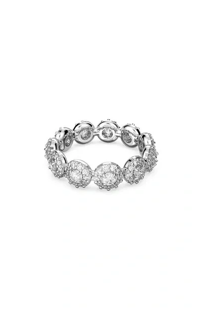 Swarovski Women's Constella Rhodium-plated & Crystal Halo Ring