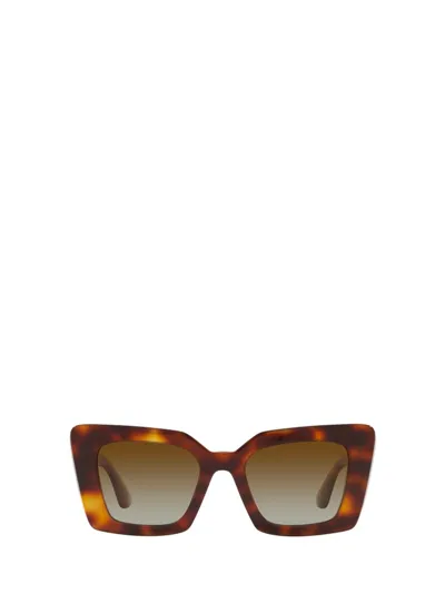 Burberry Eyewear Be4344 Light Havana Sunglasses In Multi