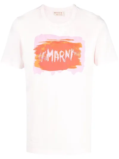 Marni Logo T-shirt Light Pink