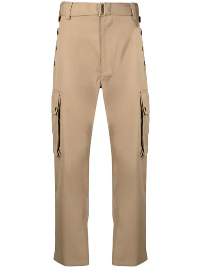 Rito Structure Straight-leg Cargo Trousers In Brown