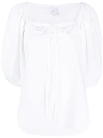 Patou Tie-detail Blouse In White