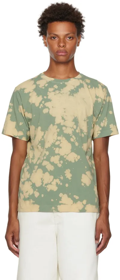 Dries Van Noten Yellow Tie-dye T-shirt In 206 Pale Yellow