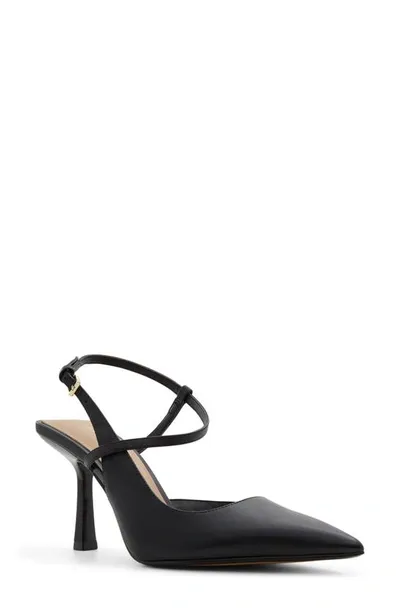 Aldo Brunette Pointed Toe Pump In Black