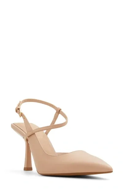 Aldo Brunette Pointed Toe Pump In Bone