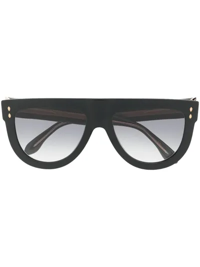 Isabel Marant Eyewear Round-frame Sunglasses In Black