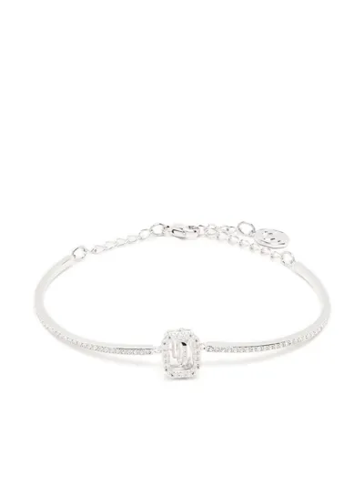 Swarovski Millenia Octagon-cut Bangle In Silver