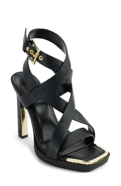 Dkny Women's Mabel Strappy Slingback Sandals In Black