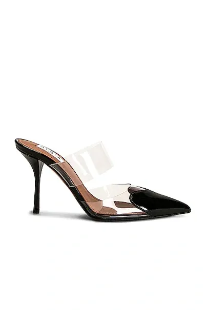 Alaïa Pvc Heart-toe Mules In Noir