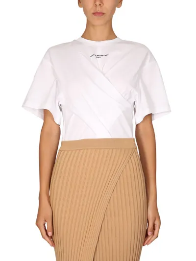 Stella Mccartney Twisted T-shirt In White