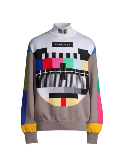 Vtmnts No Signal Wool Sweater In Multicolour