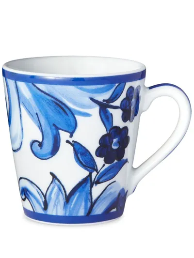 Dolce & Gabbana Archive-print Porcelain Mug In Blue