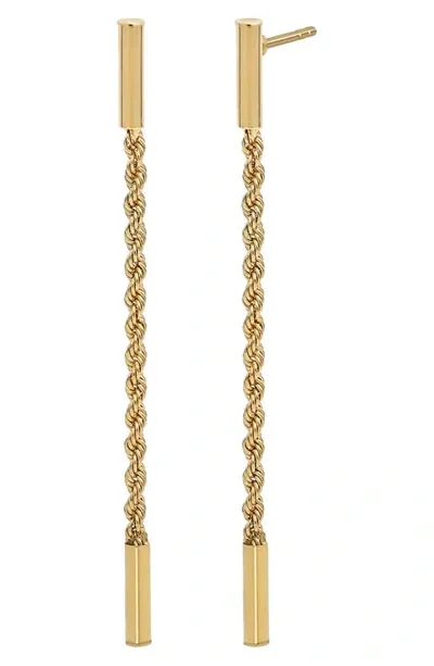 Bony Levy 14k Gold Florentine Drop Earrings In 14k Yellow Gold