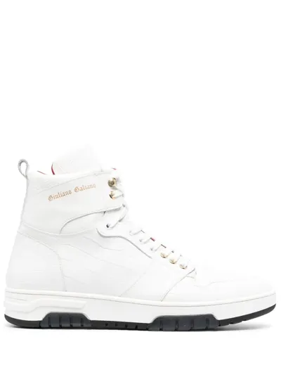 Giuliano Galiano Legend Hi-top Sneakers In Blanco