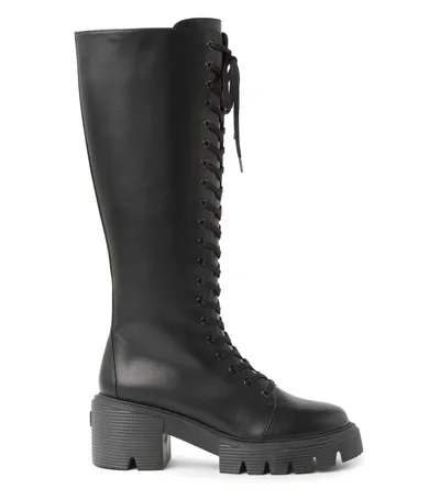 Stuart Weitzman , Soho Boot, Boots And Booties, Black, Chiffon Calf