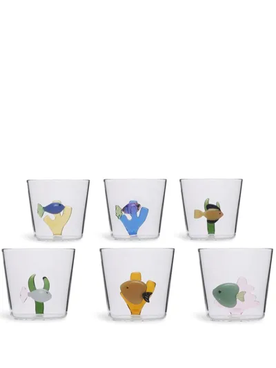 Ichendorf Milano Marine Garden Set-of-six Assorted Tumblers In Multicolour