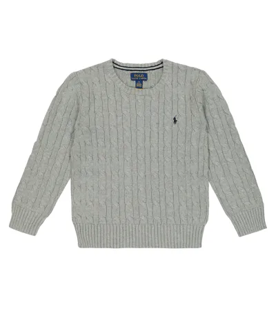 Polo Ralph Lauren Kids' Cable-knit Cotton Sweater In Andover Heather/c7932