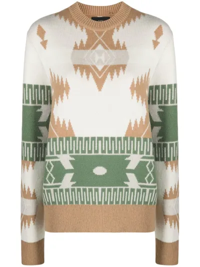 Alanui Icon Jacquard Sweater In Multicolor