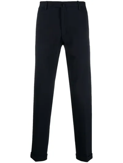 Briglia 1949 Turn-up Tapered Trousers In Blue