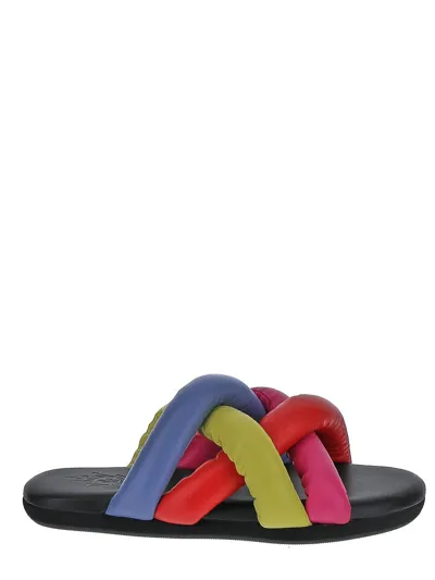 Moncler Genius 1 Moncler Jw Anderson Multicolored Jbraided Slides Sandals