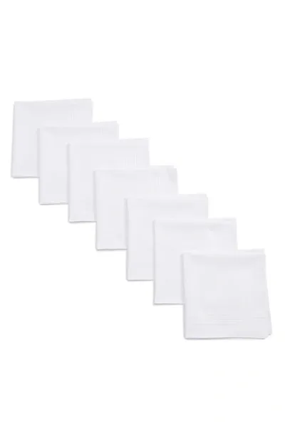 Nordstrom Men's Shop 13-pack Handkerchiefs In White