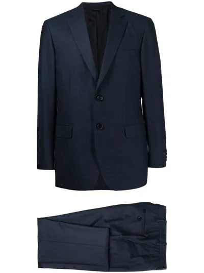 Brioni Pinstripe Single-breasted Suit In Blue