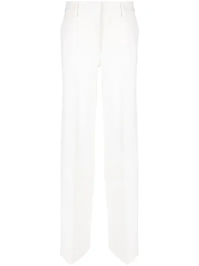 P.a.r.o.s.h Liliuxy Straight-leg Trousers In Cream