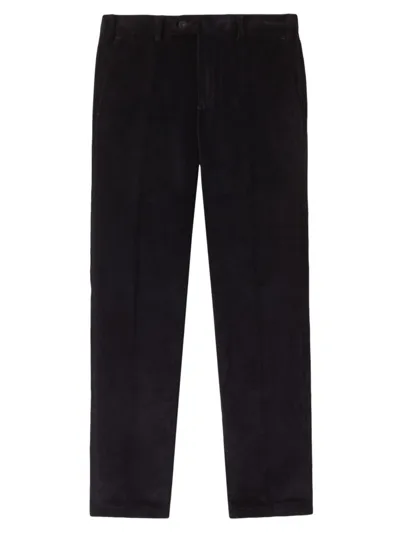 Loro Piana Slim-fit Wide Wale Corduroy Pants In Blue Navy