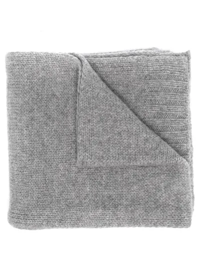 Filippa K Long Knitted Scarf In Grey