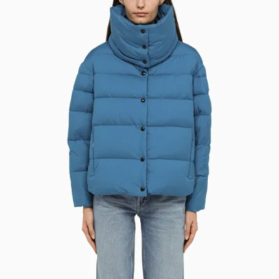 Tatras Short Blue Puffer Jacket In Nylon