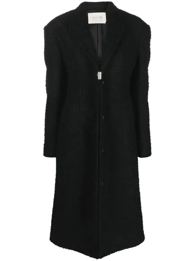 Alyx Bouclé-effect Hardware-detail Coat In Black